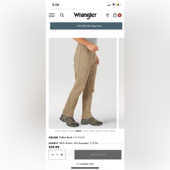Wrangler Trousers size 29/30 - Picture 6 of 9